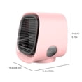 thumbnail image 2 of Yhmxh Fan-Desk Fan Portable Fan Box Fan Mini Fan Mini AirConditioner 2 Optional USB Mini Watercooled Fan Humidifying Spray Silent Small AirConditioner Colorful Night Light air cooler, 2 of 4
