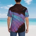 thumbnail image 5 of Salouo Wings Of A Butterfly for Hawaiian Shirt for Men,Summer Beach Casual Short Sleeve Button Down Shirts Men's Regular-Fit Short-Sleeve Print Shirt -XX-Large, 5 of 6