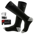 thumbnail image 1 of Heated Socks 5000mAh Battery Rechargeable Heating Socks With 4 Heating Levels Electric Heated Sock With APP Control For Men Women Foot Warmer For Riding Camp, 1 of 9