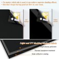 thumbnail image 3 of Blackout Blinds 138" x 57", 100% Blackout Blind Curtain for Window, No Drill Portable Blackout Shades Film for Bedroom, Cut to Any Size, Nursery Black Out Blinds for Baby Travel Temporary, 3 of 5