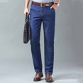 thumbnail image 2 of Mens Baggy Jeans Relaxed Fit Straight Leg Jeans Summer Denim Pants, 2 of 8