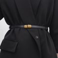 thumbnail image 3 of Cinturón de vestir Cinturón de suéter Chaqueta de plumas Hebilla Gancho Cinturón fino ajustable Cinturón pequeño decorativo para mujer, 3 of 6