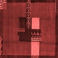 thumbnail image 1 of Ahgly Company Indoor Square Abstract Red Modern Area Rugs, 3' Square, 1 of 4