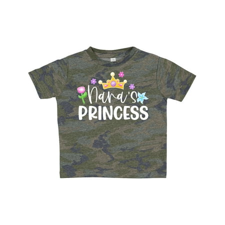 

Inktastic Nana s Princess Crown and Flowers Gift Toddler Toddler Girl T-Shirt