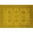 thumbnail image 1 of Ahgly Company Machine Washable Indoor Rectangle Oriental Yellow Industrial Area Rugs, 7' x 9', 1 of 4