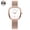 1251BWFF, variant on Women's watch, stainless steel women's watch, steel strap quartz watch, creative two-hand half-barrel design, European and American style fashion wristwatch