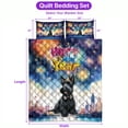 thumbnail image 5 of Happy New Year with Scottish Terrier Fireworks Holiday Xmas Winter 2025 Quilt Bedding Set Scottie Dog Lover Gifts 1 Blanket Bed Cover 2 Pillowcases - 00025, 5 of 5