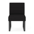thumbnail image 2 of Waterfall Reception Sled Base Armless Guest Chair / Charcoal Steel / Black, 2 of 5