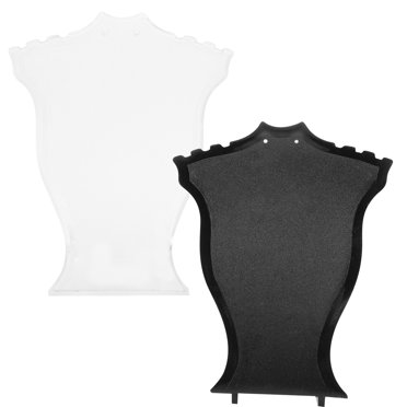 2Pcs Necklace Jewelry Display Model Bust Stand Necklace Display Stand Holder for Home Retail Shop