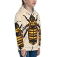 thumbnail image 5 of Picia Honey Bee for Boys Fashion Full-zip Hoodies & Sweatshirts with Kangaroo Pocket,Zip-up Hooded Sweatshirt for Kid, Moisture Wicking & Breathable-Small, 5 of 6