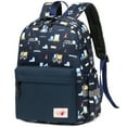thumbnail image 4 of Mygreen Smooth SBS Kindergarten School Bag with Chest Strap, Truck Design, Blue, 4 of 9