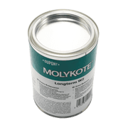 Molykote Longterm W2 High Performance Grease 1kg Lubricant White from Dow Corning Multi Purpose for Metal Combination Machine Bearing Slow Fast Movement Medium Load NLGI Grade 2