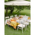 thumbnail image 3 of Outdoor Tablecloth with Umbrella Hole and Zipper, Orange Fall Rectangle Table Cloth 60x102 Inch Waterproof Tablecloth, Thanksgiving Weeping Maple Leaf Pumpkins Picnic Table Cover for Patio Camping, 3 of 7