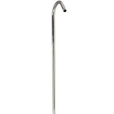 Decor Plumb 62" Shower Riser Rod, Polished Chrome