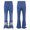 Type E, variant on Kids Girls Toddlers Casual Flared Jeans Bell Bottoms High Waist Raw Hem Denim Pants with Pockets Type D 160/6XL