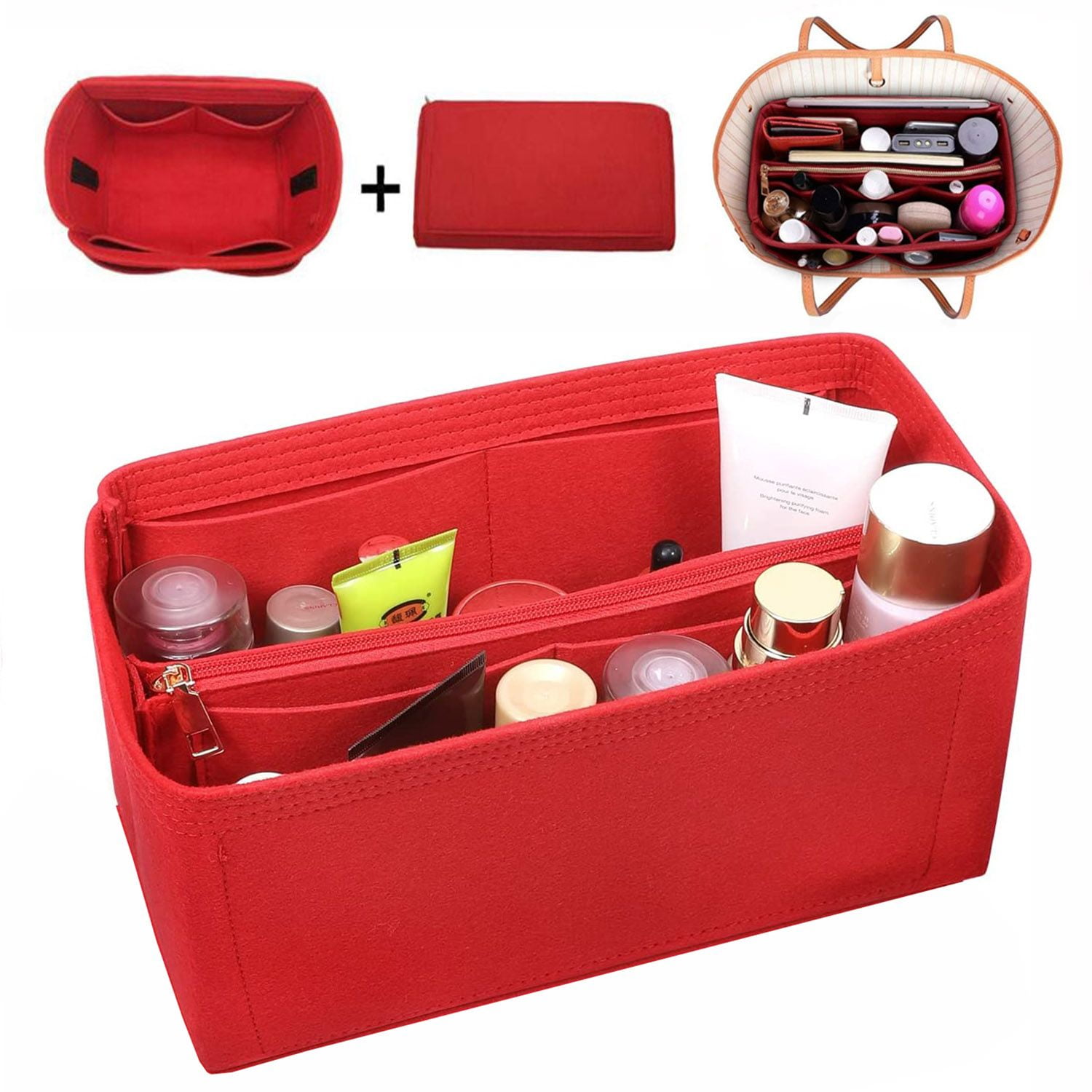 Red purse organizer hotsell