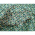 thumbnail image 4 of oneOone Silk Tabby Aqua Blue Fabric Triangle Geometric Sewing Material Print Fabric By The Yard 42 Inch Wide, 4 of 4