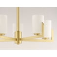 thumbnail image 6 of Maxim Lighting 21286SWSBR 5 Light Chandelier 26" Satin Brass Modern Fixture, 6 of 8