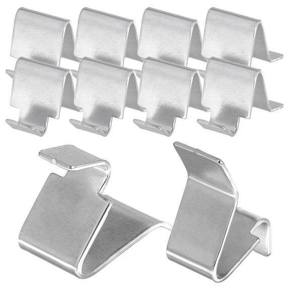 WEAVILUX 10-Pack Heavy Duty Metal Shelf Clips for Cabinet, Bookcase, Furniture Support and Replacement
