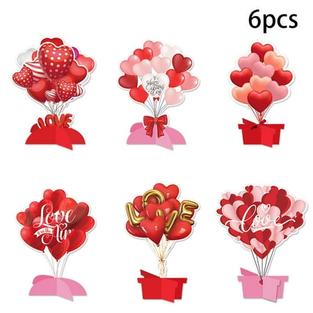 Zhmrfg Valentine s Day Decor 6pcs Valentine s Day Greeting Cards Romantic Heart Pattern Perfect for Sending Love on Valentine s Day Greeting Cards Set for Loved Ones and Special Celebrations