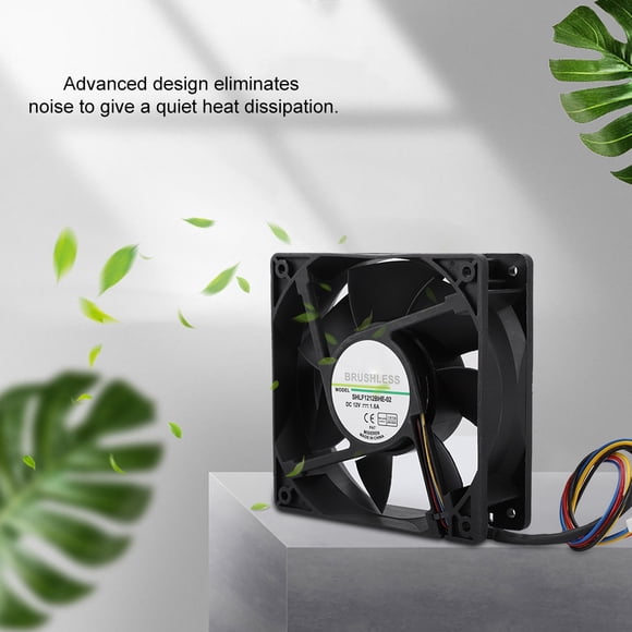 Élimine le Bruit Ventilateur de Refroidissement, avec Double Roulement à Billes, Ventilateur de Refroidissement 12V, Durable pour Utilisation Extrême en Serveur