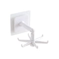 thumbnail image 1 of Advancent Gancho de pared de 6 garras ABS giratorio Cocina Baño Toalla Almacenamiento Colgador Ropa Almacenamiento y organización del hogar blanco, 1 of 6