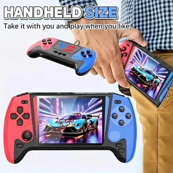 New model Retro handheld portable game console, 3.5-inch HD screen, two-player retro game console, two controllers | Compatible with TV/PC/Projector, perfect for holidays and cozy moments