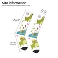 thumbnail image 2 of Naloa Cartoon Frogs Knee Socks, High Socks Long Stretchy Sock Women Knee High Stocking, Long Socks for Women, 2 of 6