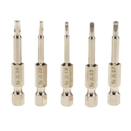 

5pcs Magnetic Triangle Screwdriver Bits Tip Set S2 Steel 1/4 Hex