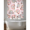 thumbnail image 5 of Rainbows Elephant Sheer Curtains 2 Panels Set Pink Red Flower Love Watercolor Animal Sheer Window Curtains Light Filtering Rod Pocket Voile Drapes for Bedroom Living Room 52"X72", 5 of 9