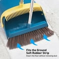 thumbnail image 2 of Fuvuan Broom and Dustpan Set, 51" Stand Up Self-Cleaning with Comb Teeth for Pet Hair Home Kitchen Office, Blue, 2 of 8