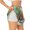 White, variant on Cartoon Dragonfly Art Printed 2 in 1 Women's Workout Shorts for Athletic Gym Running Shorts with Phone Pockets-Medium