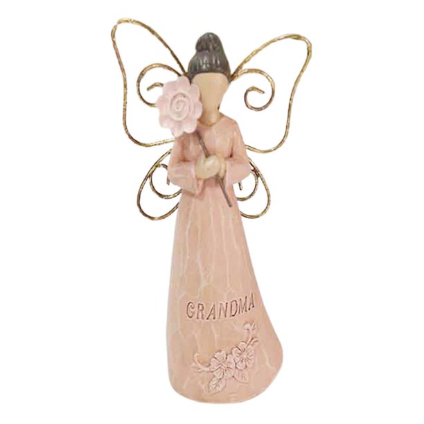 Angel Figurine Sculpted HandPainted Figure Praying Commemorating Angel
