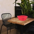 thumbnail image 4 of Hytrove Cesta Trenzada De Imitación Ratán Roja Para Almacenamiento De Y Organización Del Hogar, 4 of 6
