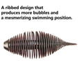 thumbnail image 4 of BE-TOOL 4PCS Soft Spiral Lures Bionic Fishing Bait 75mm/2.9in Fishing Bait for Saltwater Freshwater Rivers Sea, 4 of 6