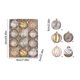 thumbnail image 3 of Seyotauo 12 Pcs Christmas Ball Ornaments 2.36 inch Glittering Shatterproof Plastic Xmas Balls Baubles Set with Stuffed Delicate Decoration with 5 Styles Hanging Bulbs Pendants for Holiday Party Decor, 3 of 6