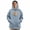 Blue, variant on Cat Hoodie with Pouch, Kangaroo-style Long Sleeve Hoodie for Women Trendy Workout Jacket Loose Fit Lightweight Hooded Top Jackets Casual Fall Sweatshirt Athletic Women,Beige,L