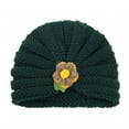 thumbnail image 4 of Baby Ear Protection Autumn Winter Baby Boys Girls Flowers Knitted Windproof Warmth Ear Protection Children Hat, 4 of 8