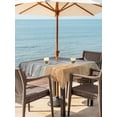 thumbnail image 3 of Outdoor Table Cloth with Umbrella Hole and Zipper, Grey Ombre Coastal Waterproof Square Tablecloth 60"x60", Summer Nautical Beach Ocean Seaside Washable Table Cover for Outside Party Patio Picnic, 3 of 8