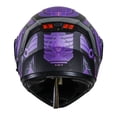thumbnail image 2 of Casco Abatible Para Moto Kov Cyborg Morado/ Negro Talla XXL KOV Cyborg, 2 of 2