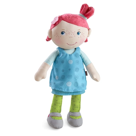 HABA Snug Up Philine - 10" Soft Doll with Embroidered Face Machine Washable - Perfect First Doll and Stuffed Cuddle Companion for 18 Months and Up