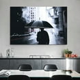 thumbnail image 3 of Large Framed Walk In the Rain Wall Art Raining City Wall Decor Painting For Livingroom Bedroom Decoration Framed Painting Ready to Hang, 3 of 7