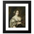 thumbnail image 2 of Caspar Netscher 12x14 Black Modern Framed Museum Art Print Titled - Portrait of Margaretha Godin (D. 1694), Wife of the Artist (1660 - 1684), 2 of 5