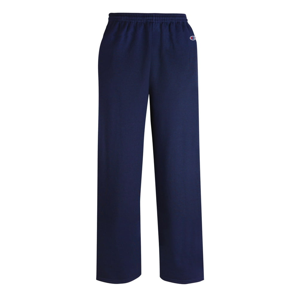 Champion - Champion Men`s Double Dry Eco Fleece Open Bottom Pant, 3XL, Navy - Walmart.com
