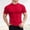 A563 Red, variant on Mens Mock Neck Short Sleeve T Shirt Muscle Fit Athletic Performance Compression Tee Quick Dry Stretchy Workout Gym Base Layer Running Sports Shirts