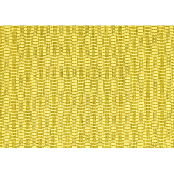 Ahgly Company Indoor Rectangle Abstract Yellow Contemporary Area Rugs, 7' x 10'