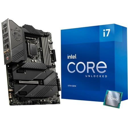 MSI MEG Z590 UNIFY LGA 1200 ATX – Motherboard (DIMM, PCIe & M.2 Slots, USB Type A & C Ports) Bundle With Intel Core i7-11700K Rocket Lake 3.6GHz Eight-Core LGA 1200 Boxed Processor -Black