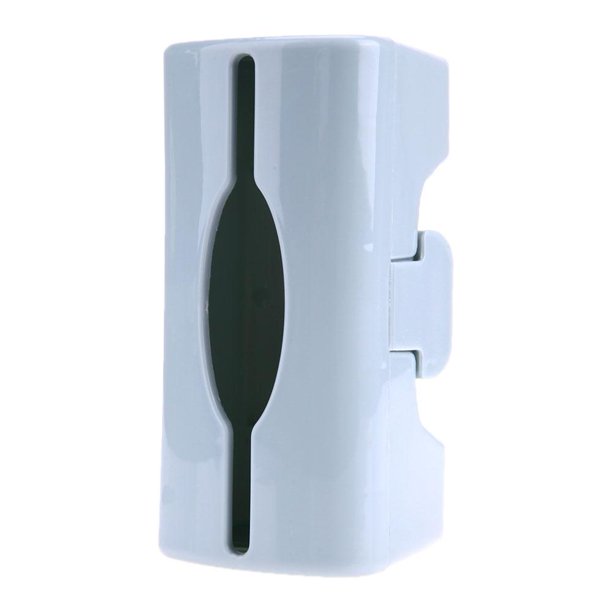 Bolsa de plástico Caja de almacenamiento Hogar Cocina Baño Montaje en pared Azul