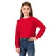 thumbnail image 1 of Cowsor Girls Crop Tops Kids Long Sleeve Pullover Sweatshirts Girls Cropped Crewneck Sweatshir, 1 of 7