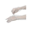 thumbnail image 4 of INSPIRE CHIC Women's Polka Dot Mesh Gloves Lace Tulle Extra Long Evening Glove 1 Pair One Size White Black Dots, 4 of 6